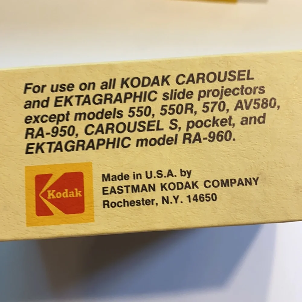 Kodak Carousel Transvue 140 slide tray Vintage Photography Storage